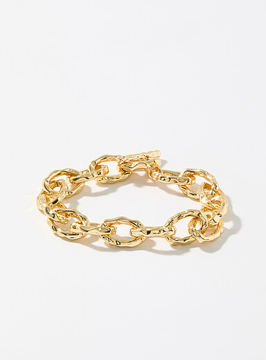 Wavy oval link chain bracelet <b>Exclusive Simons x Pilgrim collection</b>