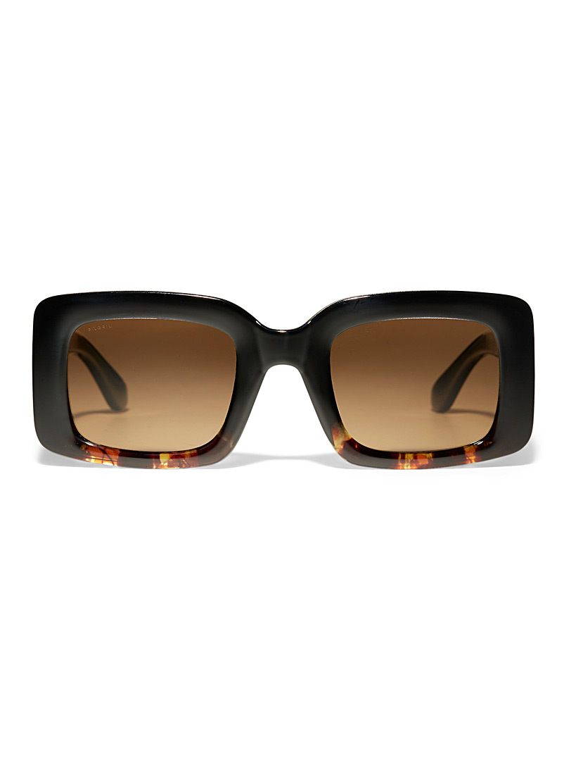 Pilgrim Brown Payton square sunglasses for women