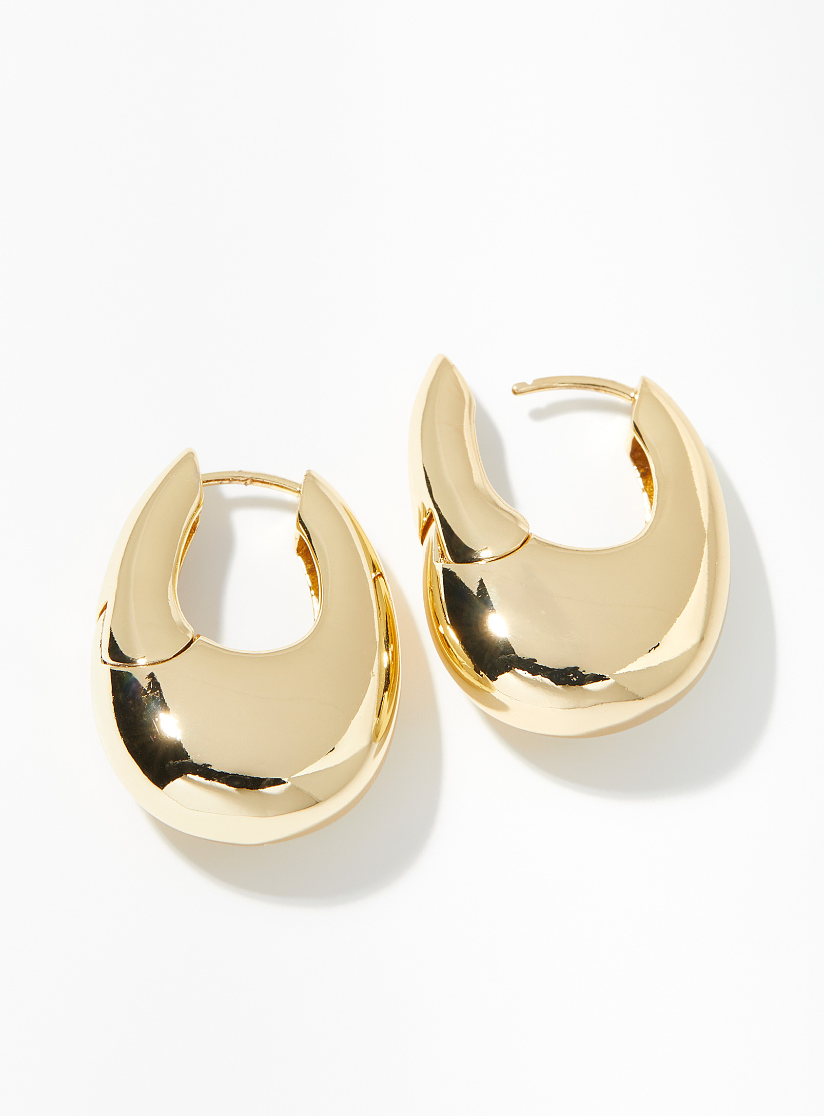 Pilgrim - Women's Solid oval Hoop Earrings