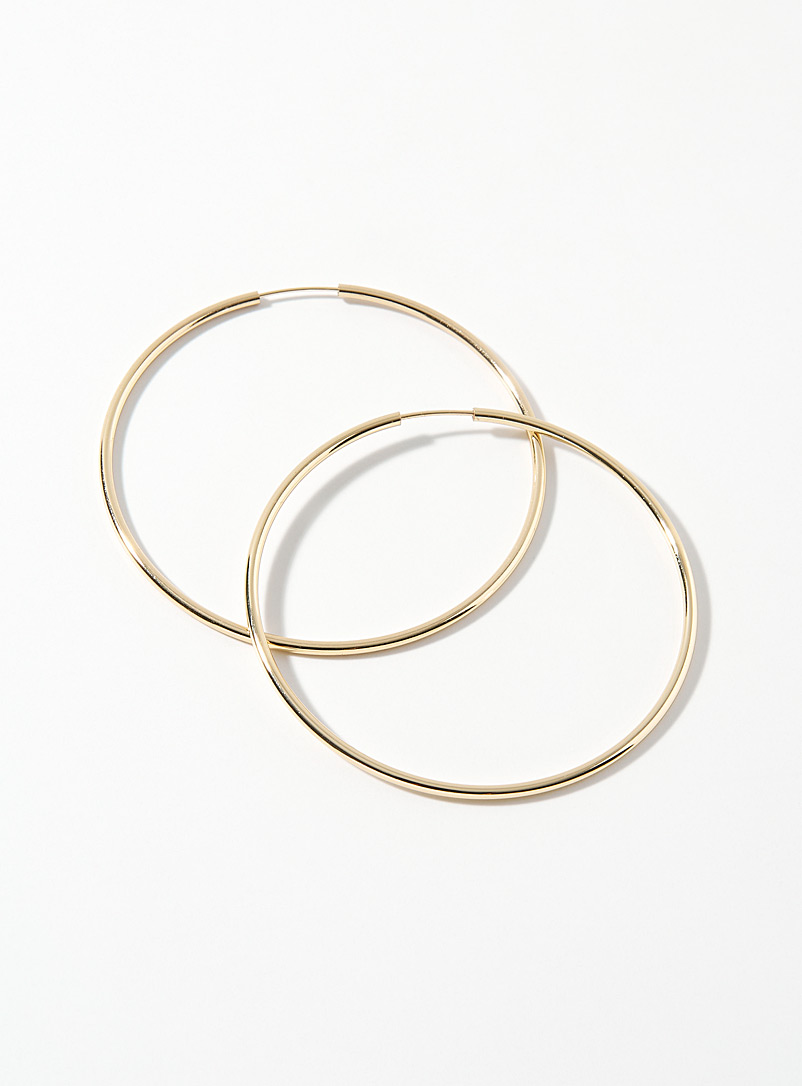 Large minimalist hoops product image (primary)