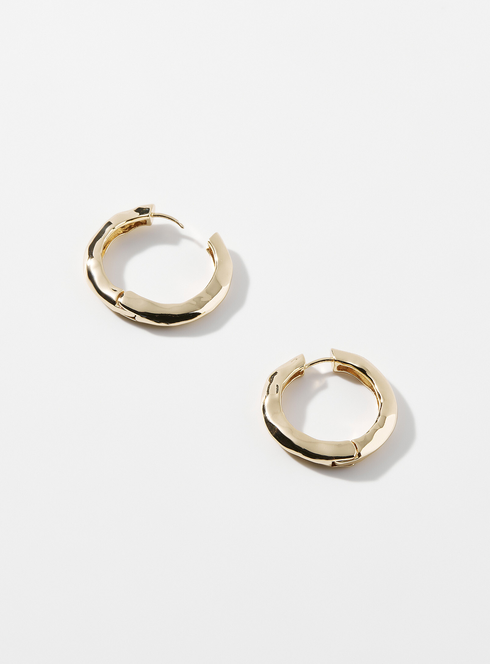 Pilgrim Large Hammered Hoops In Assorted