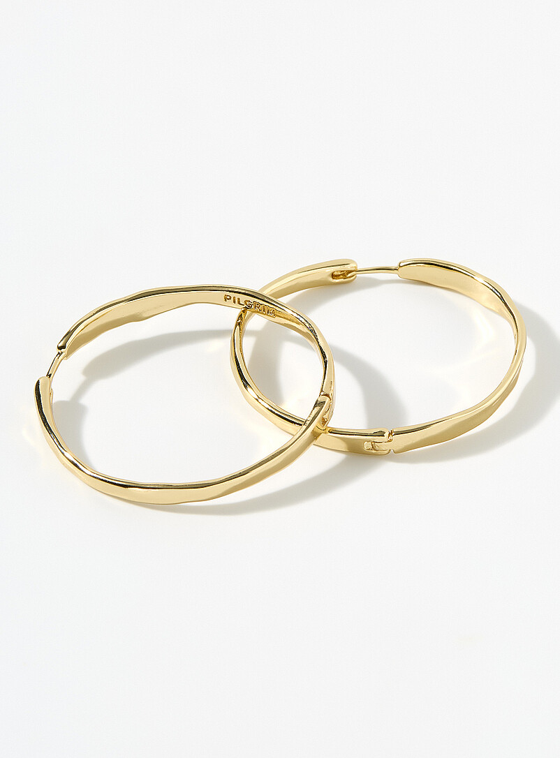 Large wavy hoops product image 2