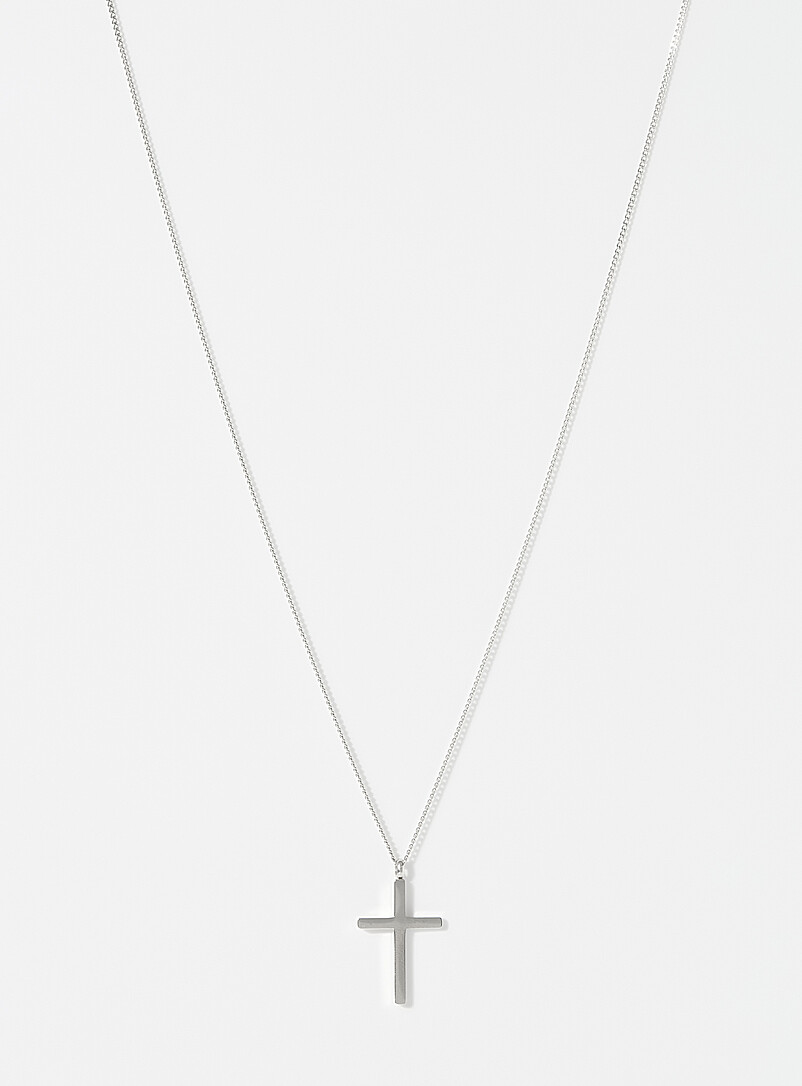 Minimalist cross pendant necklace product image (primary)