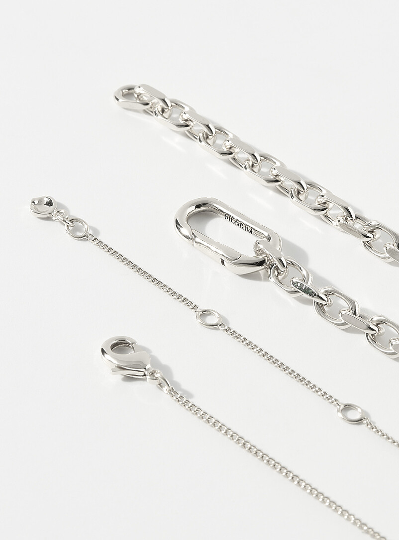 2-in-1 chain and irregular pendant necklace product image 2