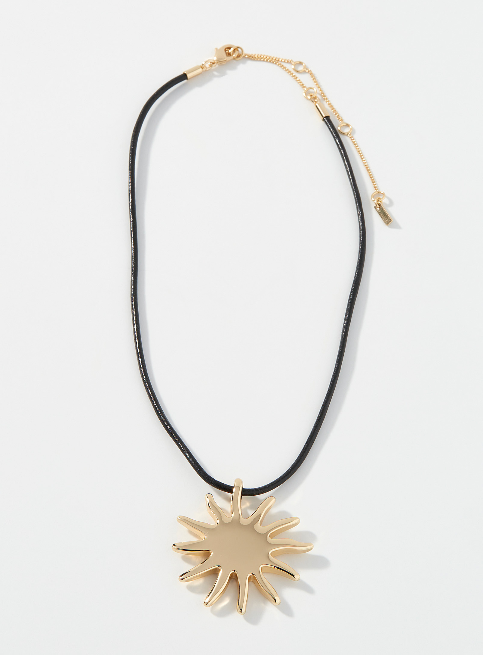 Pilgrim - Women's Golden sun cord necklace