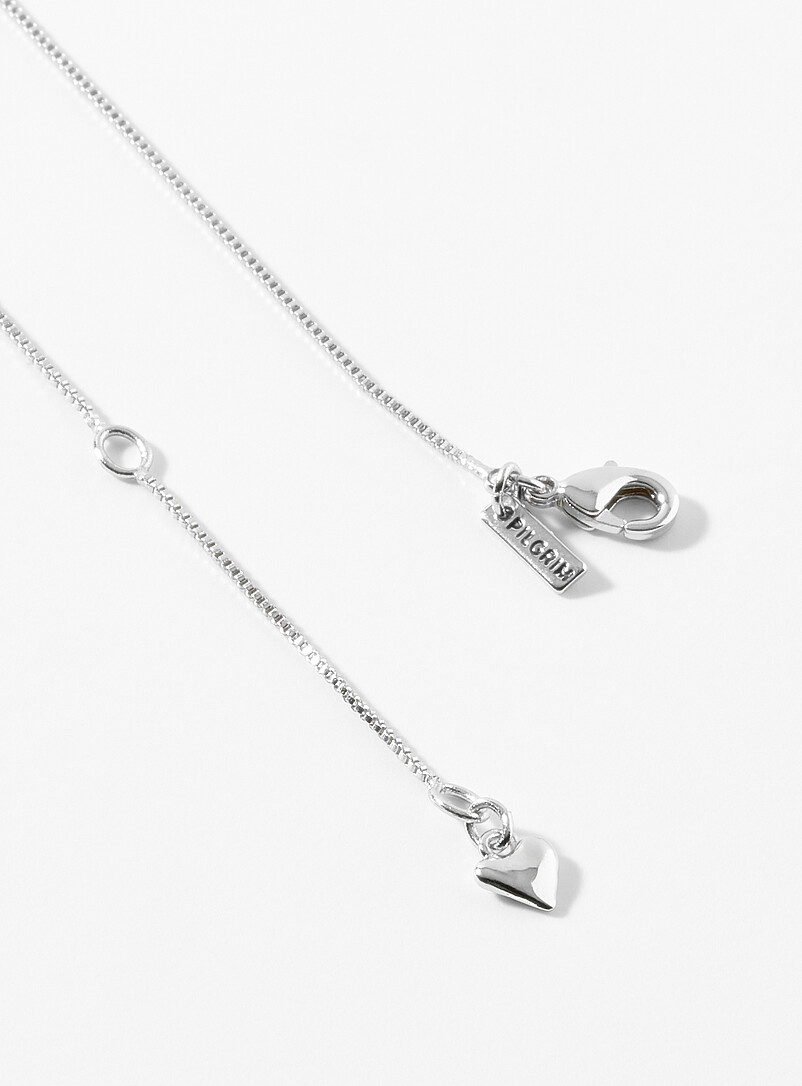 Small hammered heart chain product image 2