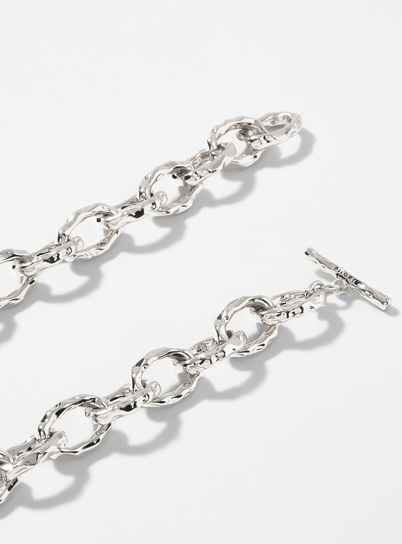 Oval wavy link chain necklace Exclusive Simons x Pilgrim collection product image 2