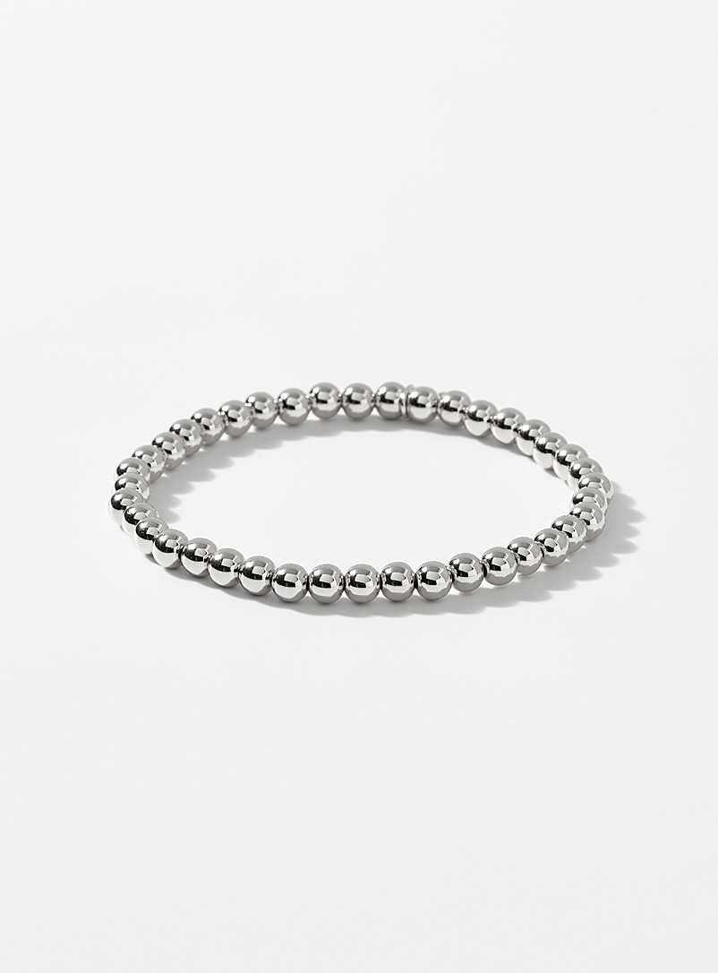 Metallic bead bracelet product image (primary)