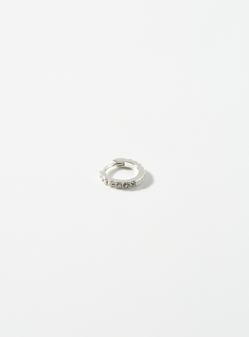 Shimmery hoop earring product image (primary)