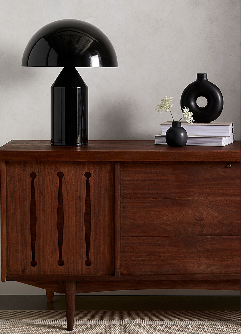 Simons Maison: La lampe de table géométrie futuriste colorée Noir