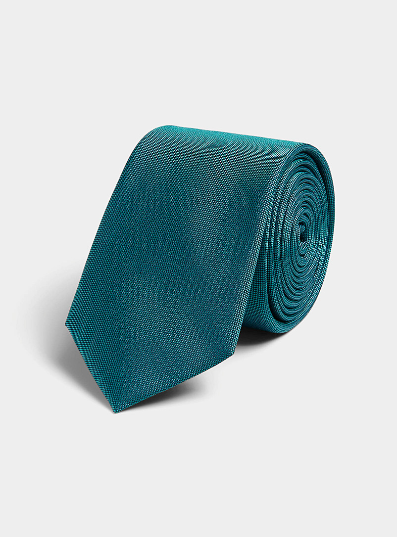 Le 31 Blue Iridescent coloured tie for men