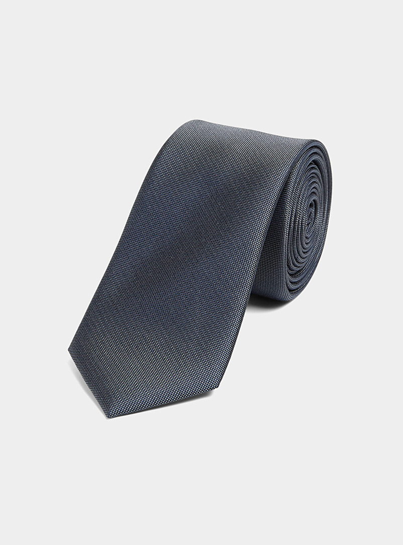 Le 31 Dark Grey Iridescent coloured tie for men