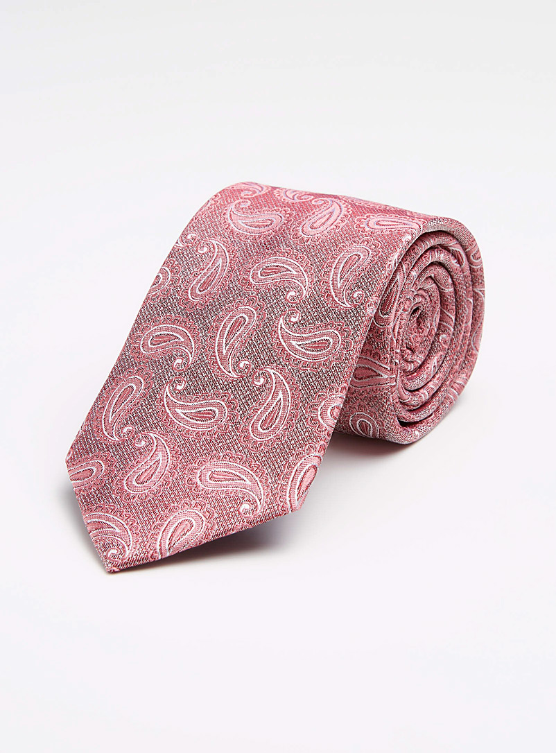Le 31 Light Grey Tone-on-tone paisley tie for men