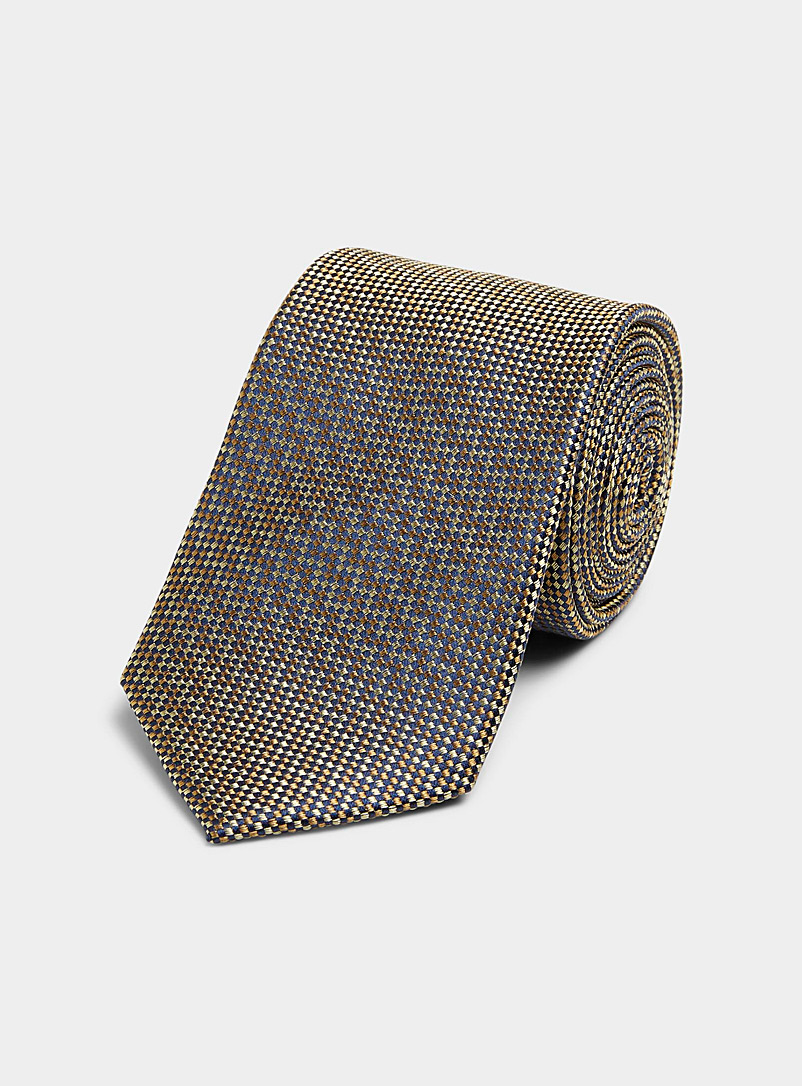 Le 31: La cravate pixelisée Tan beige fauve pour homme