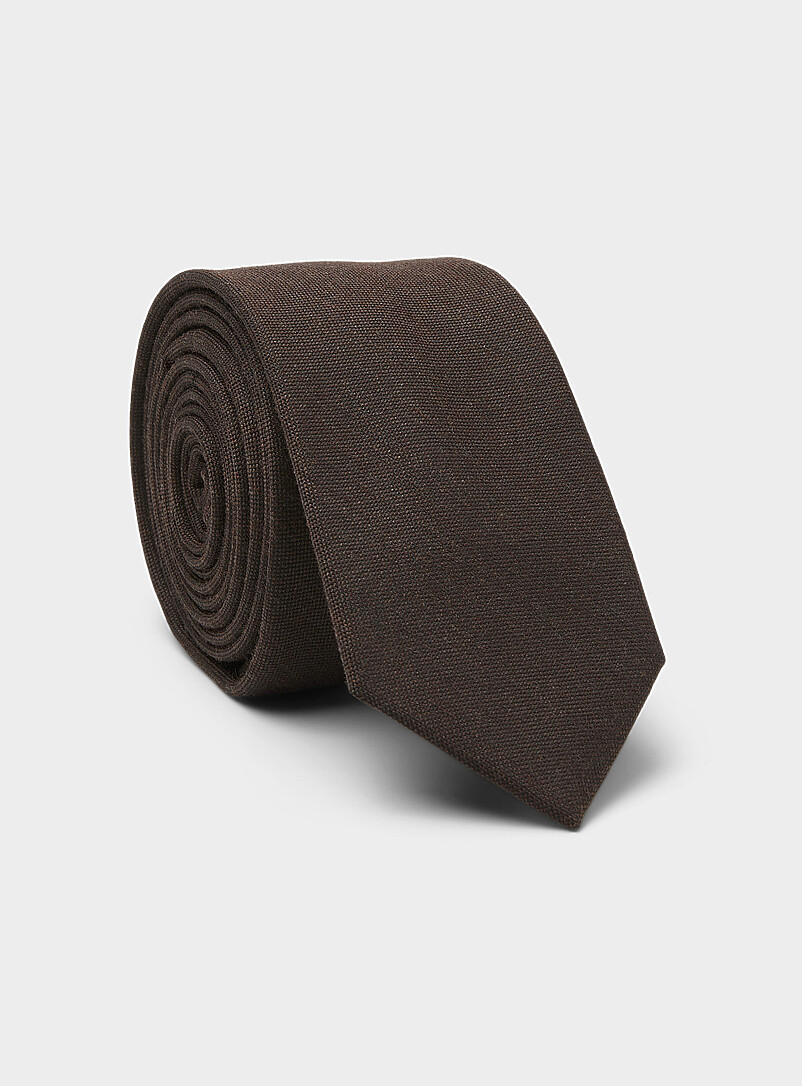 Solid Wool Tie