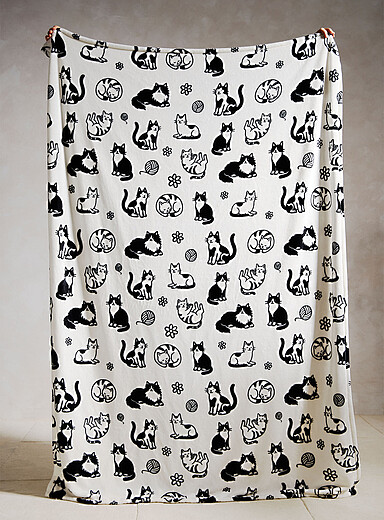 Le jet&eacute; douce peluche mignons chatons 130 x 180 cm