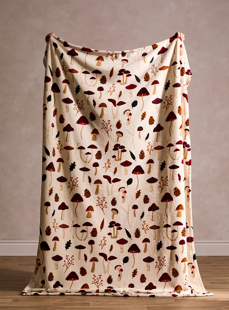 Mushroom hunt throw 130 x 180 cm product image (primary)
