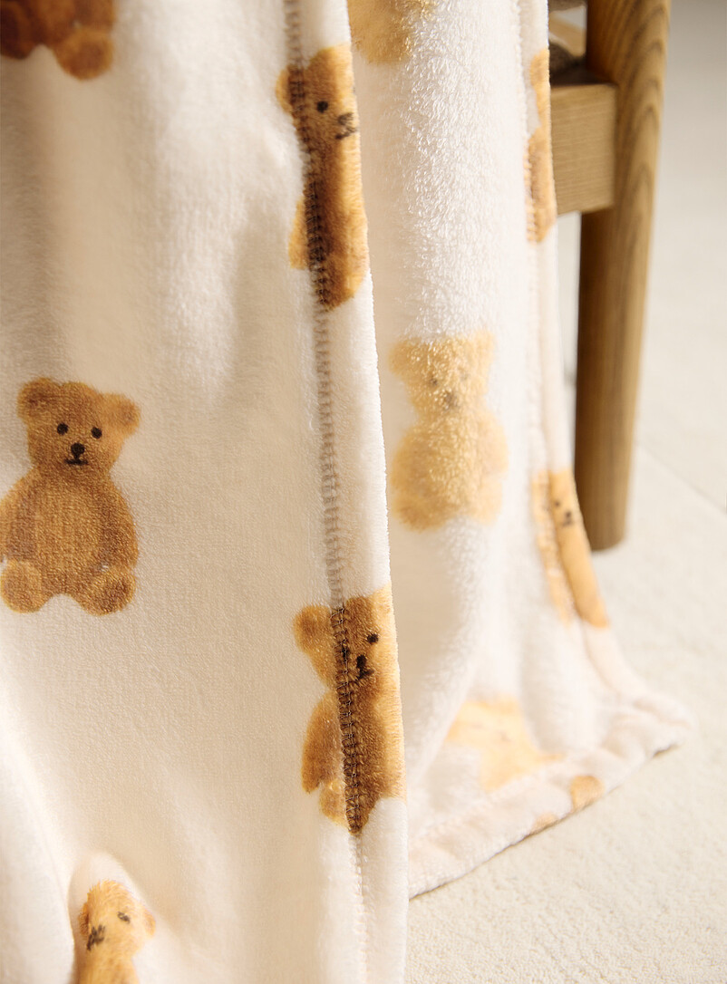 Small teddy bears soft plush throw 130 x 180 cm product image 2