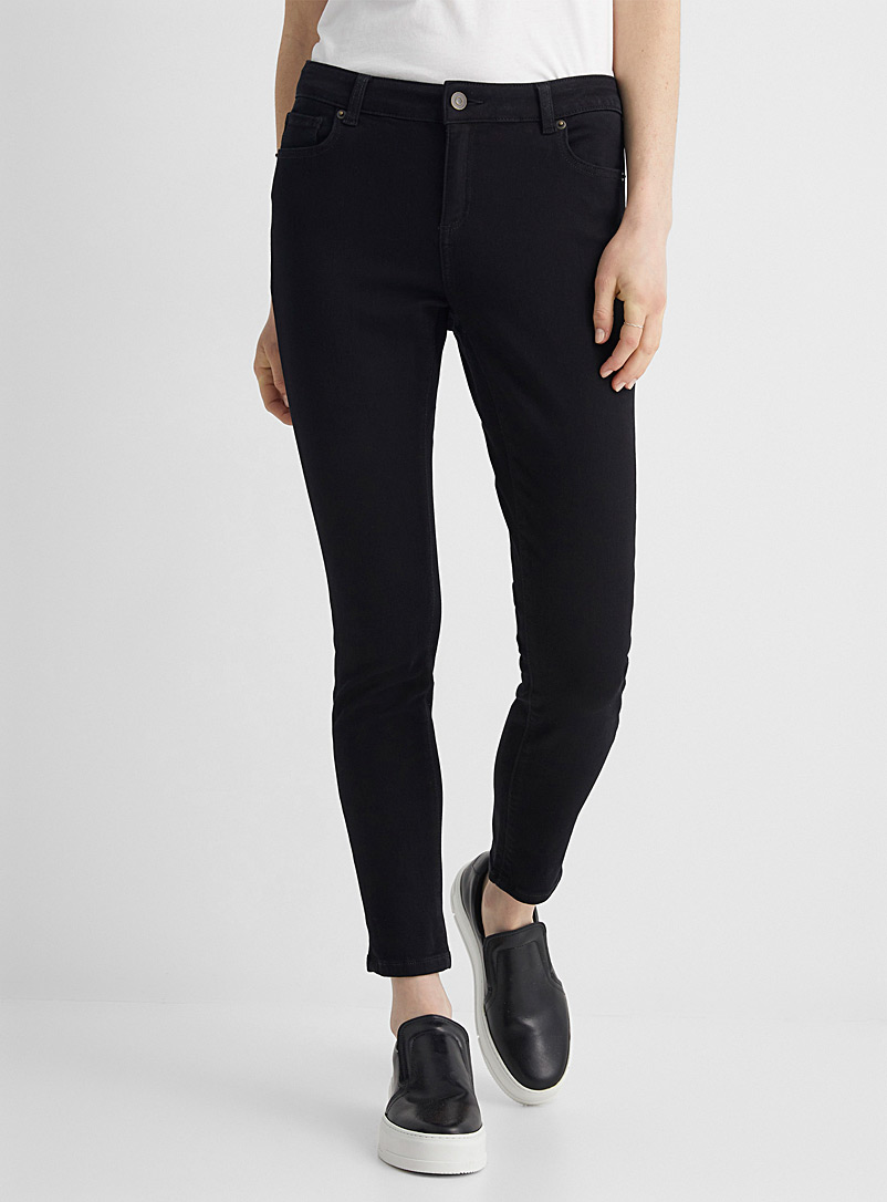 Contemporaine Black Black stretchy skinny ankle jean for women