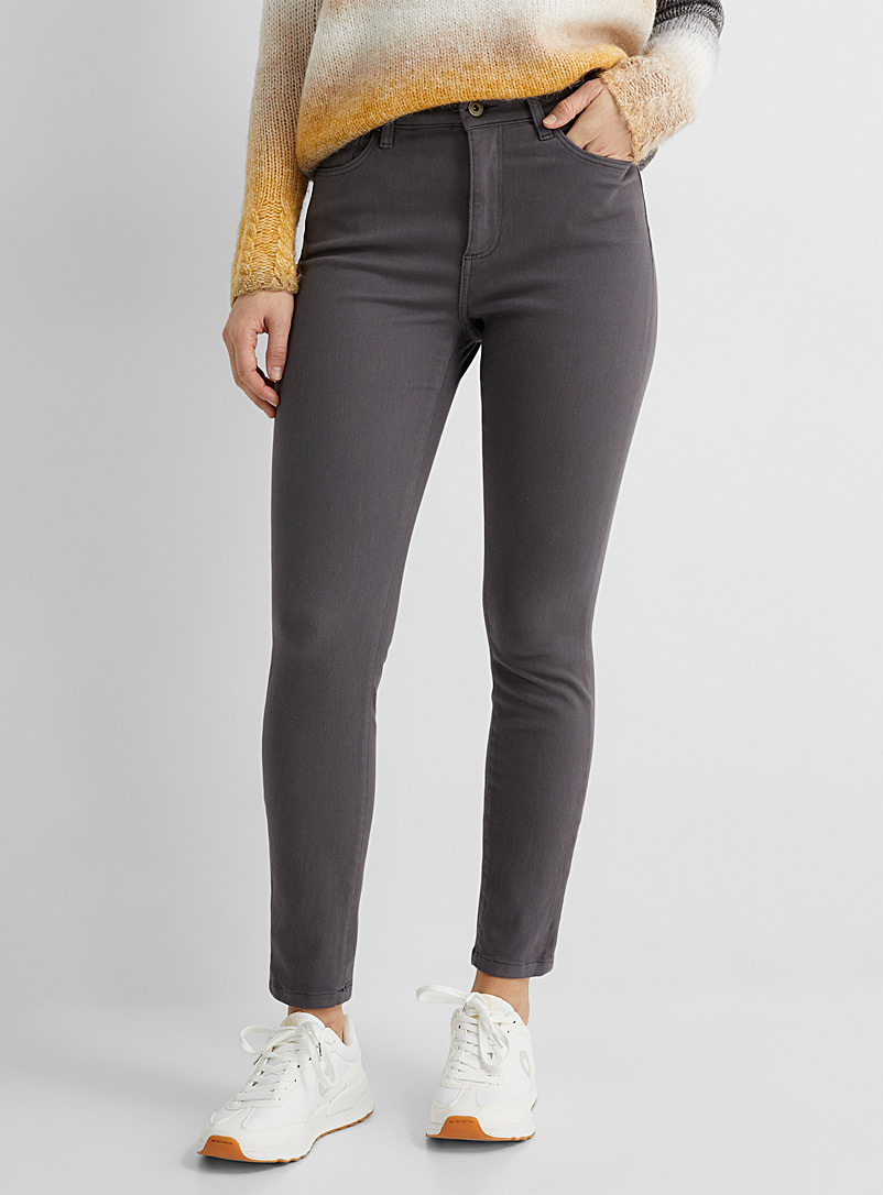 Contemporaine Grey Stylish colour stretch skinny jean for women