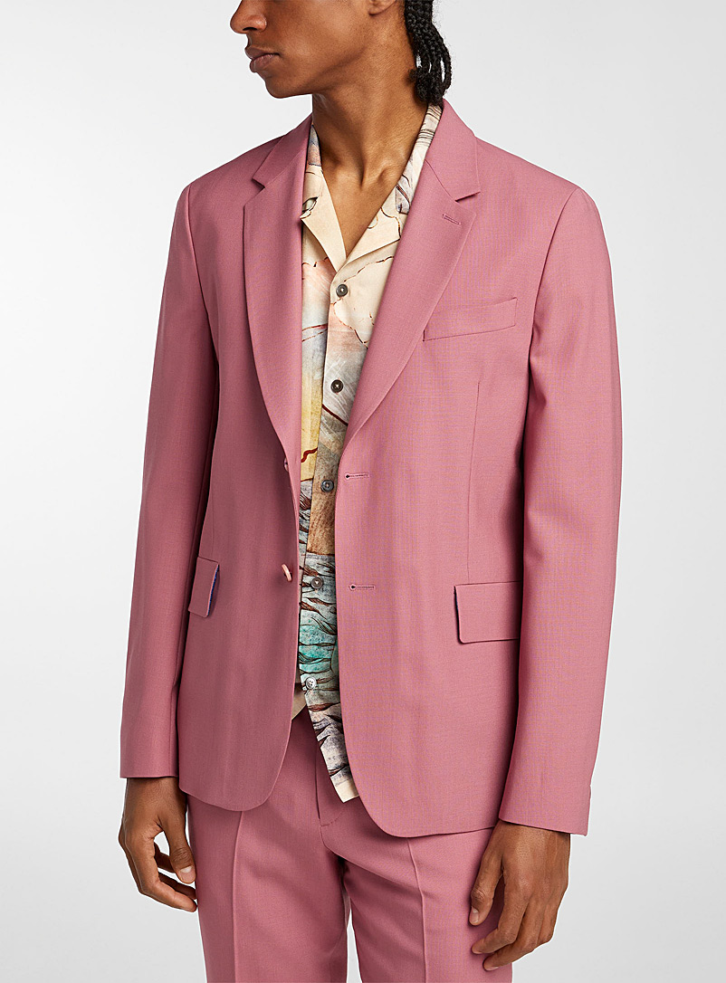 Paul Smith Pink Pure wool pink jacket for men