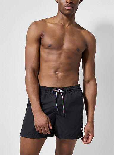 Paul Smith: Le maillot short &eacute;cusson z&egrave;bre Noir pour homme