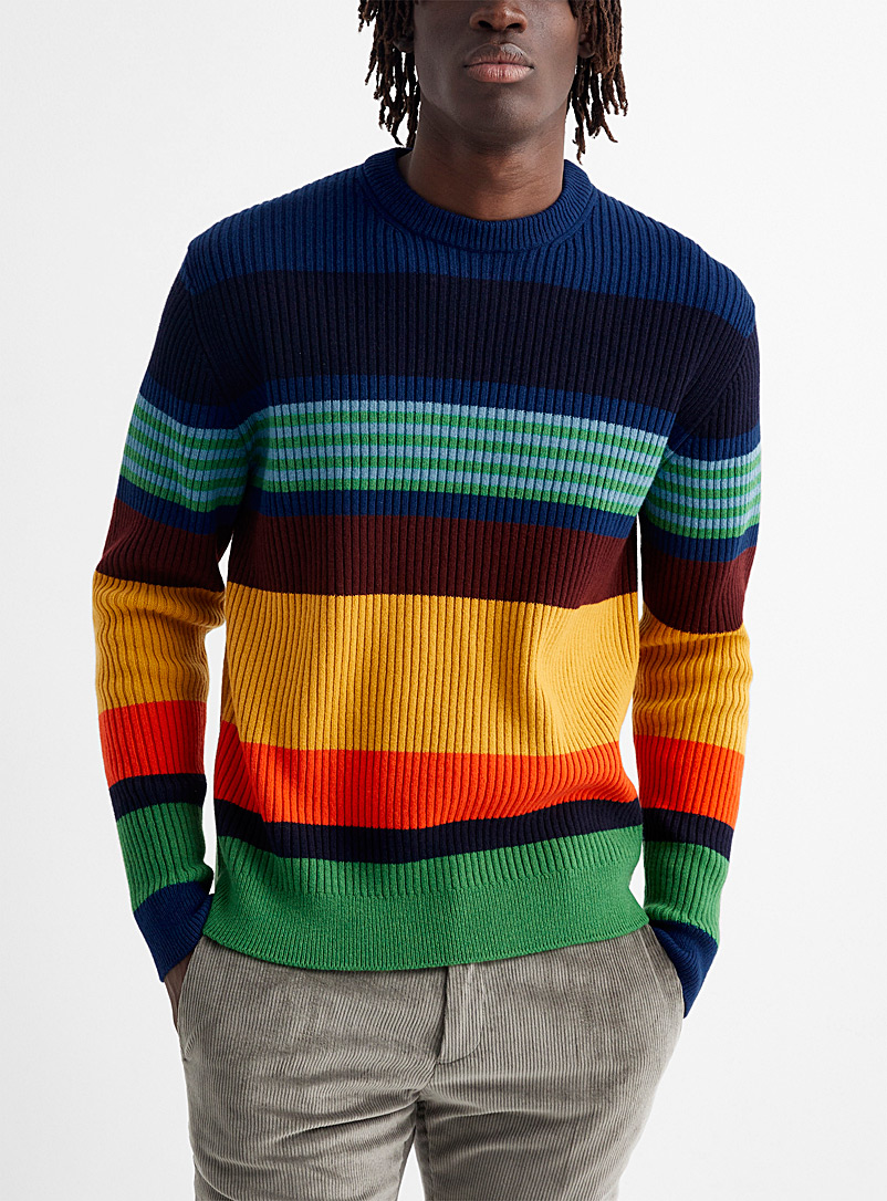 Paul Smith Assorted Multi-stripe colourama sweater for men