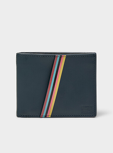 Colourful signature slanted lines wallet