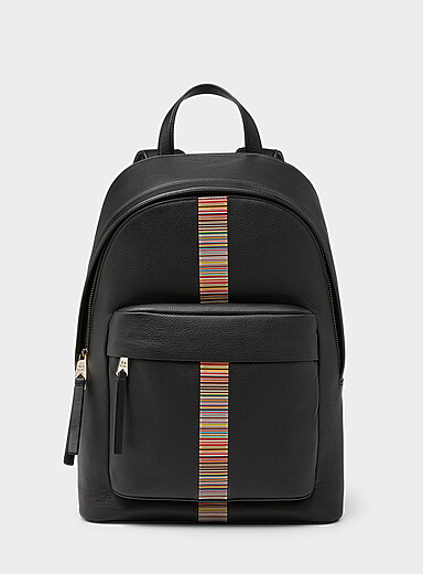 Signature stripe backpack