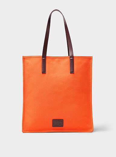 Pure cotton canvas accordion tote bag