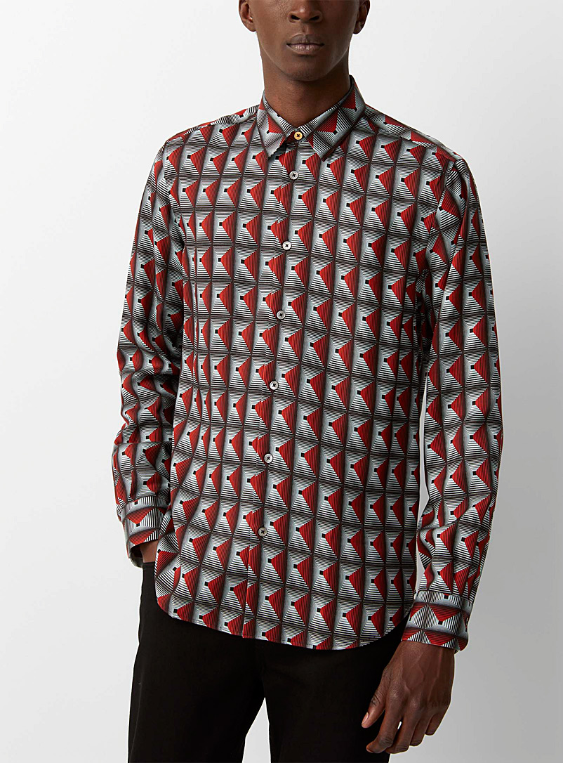 Paul Smith: La chemise mosaïque effet optique Assorti pour homme