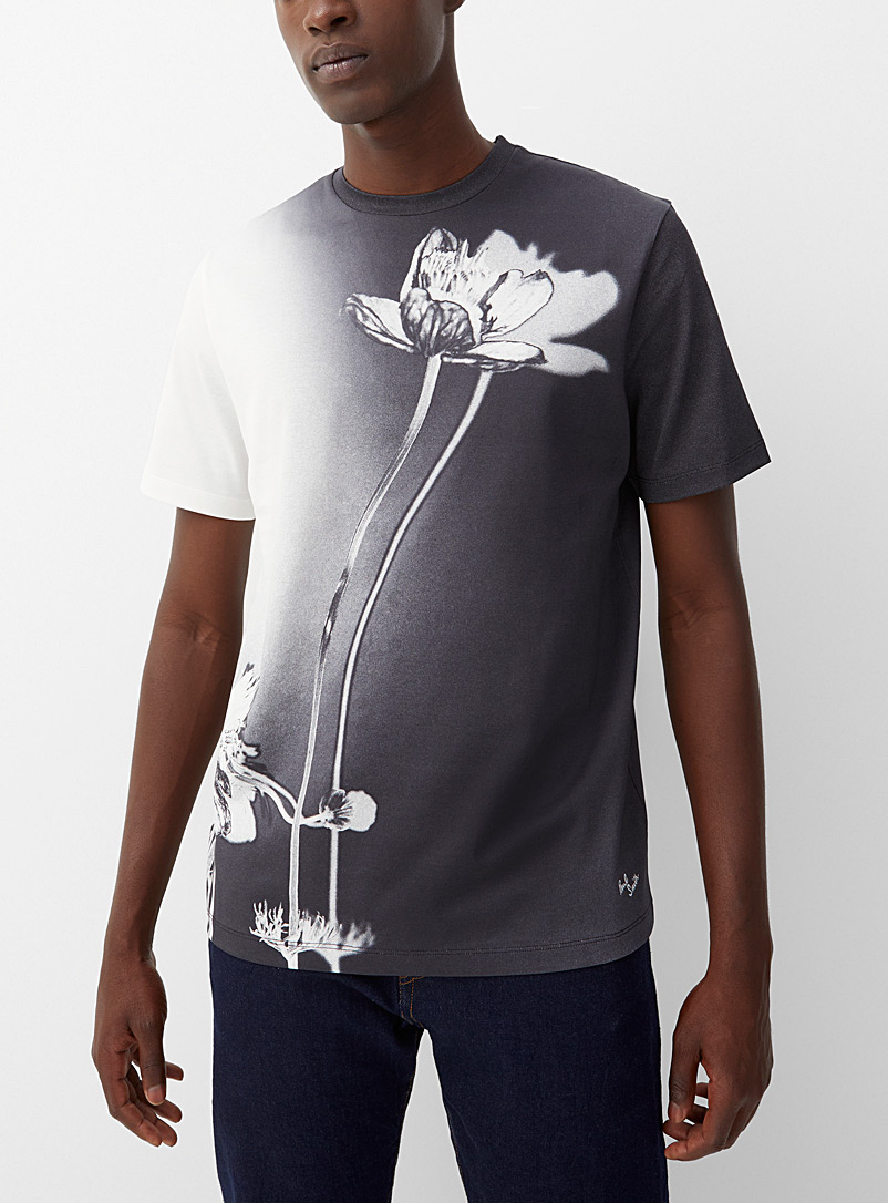 Paul Smith: Le t-shirt floral surexposé Noir pour homme