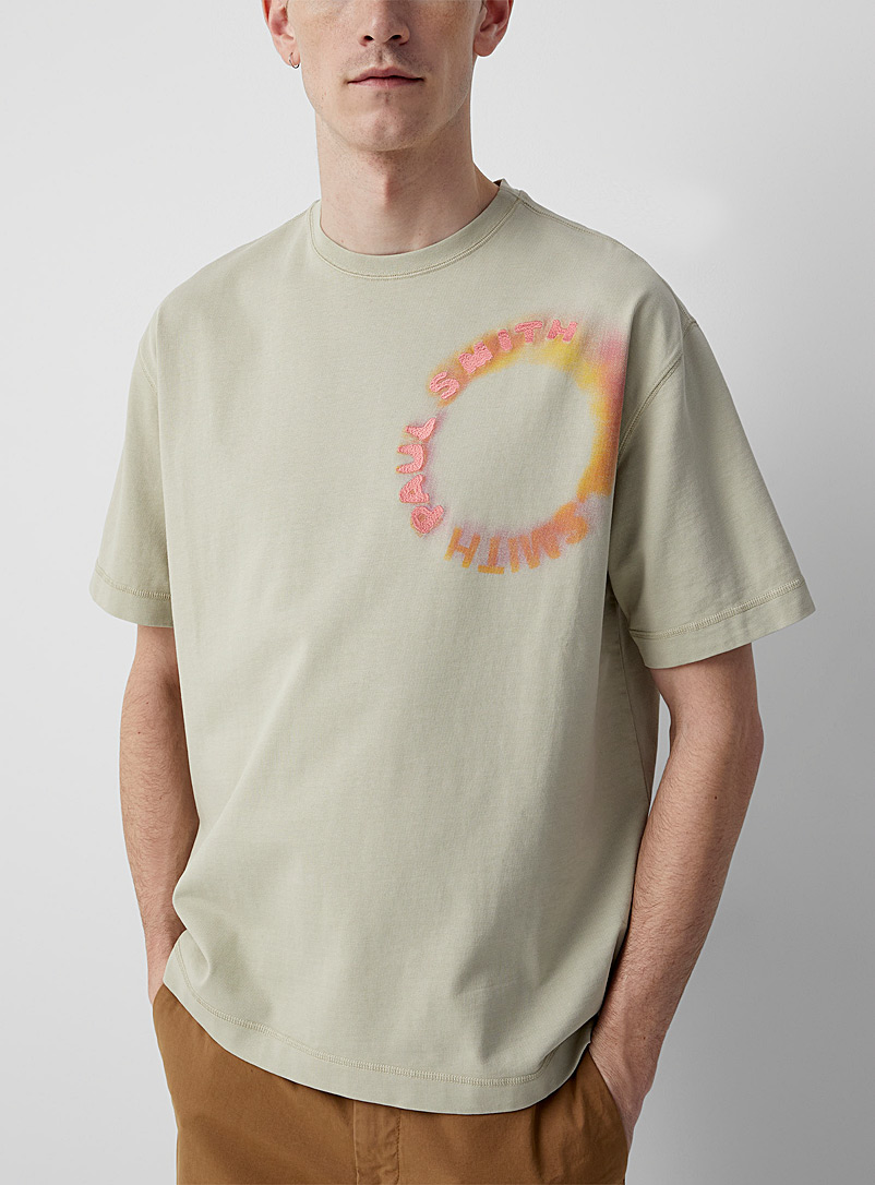 Paul Smith Grey Ombré sun signature T-shirt for men
