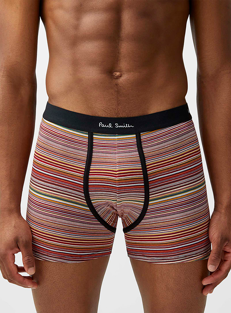 Paul Smith Patterned Red Pop stripe boxer brief for men