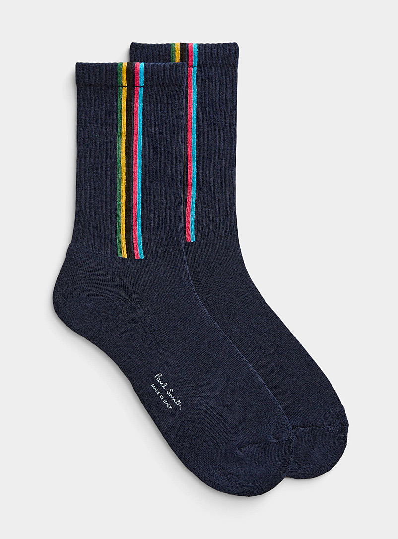 Paul Smith Assorted navy Iconic stripe sock for men