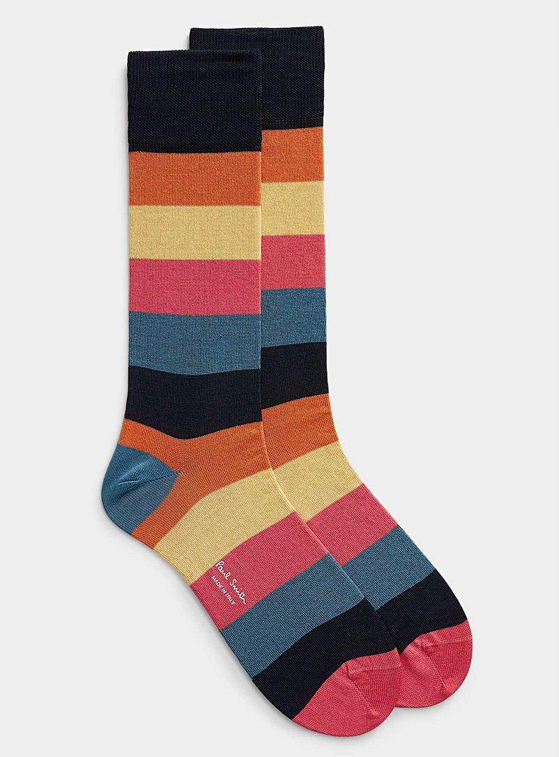 Paul Smith Assorted Sunny stripe sock for men