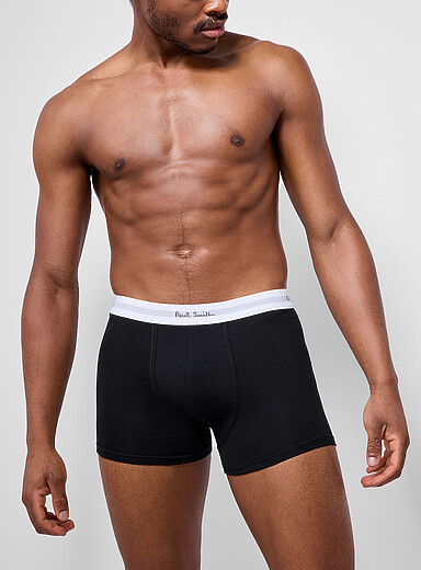 3" black stretch trunk Organic cotton