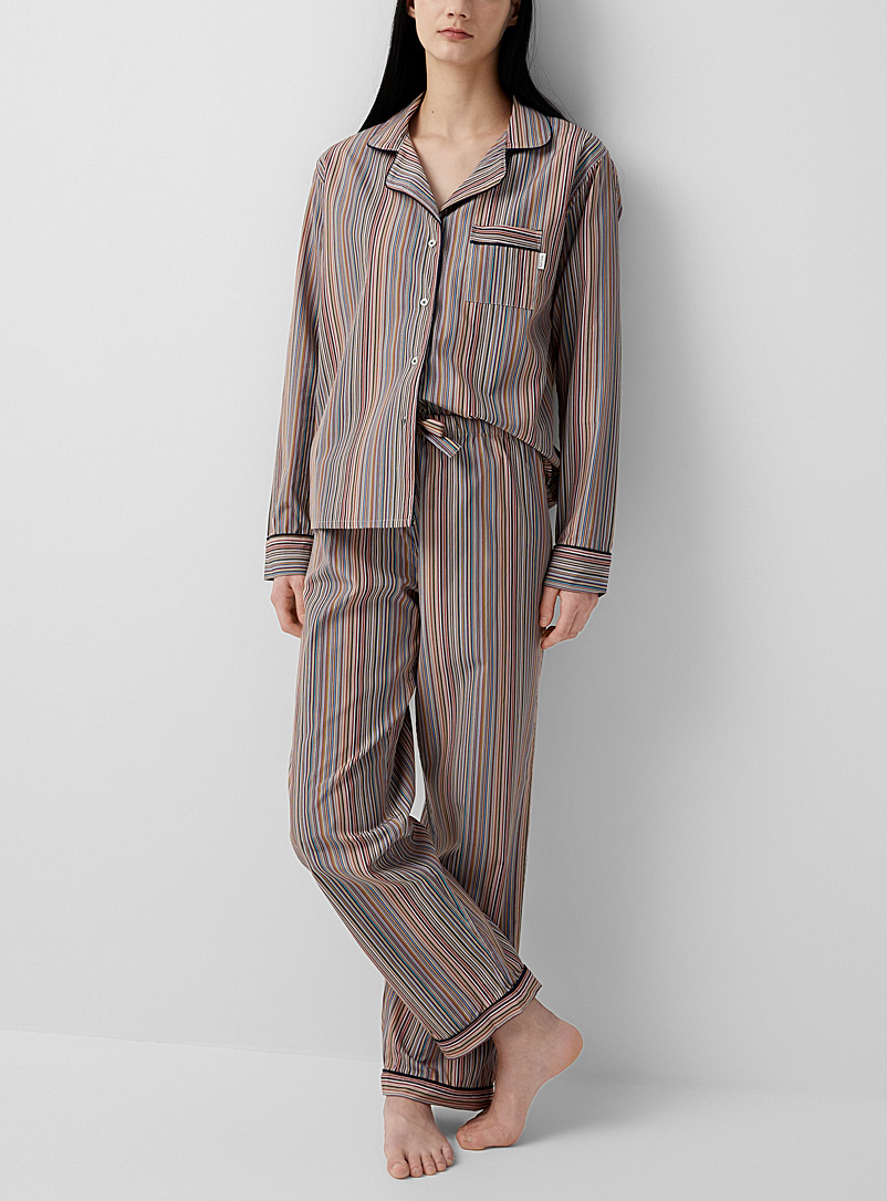 Paul Smith Assorted Colourful lines pajama for women
