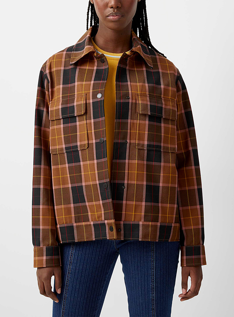 PS Paul Smith Brown Checkered overshirt for women