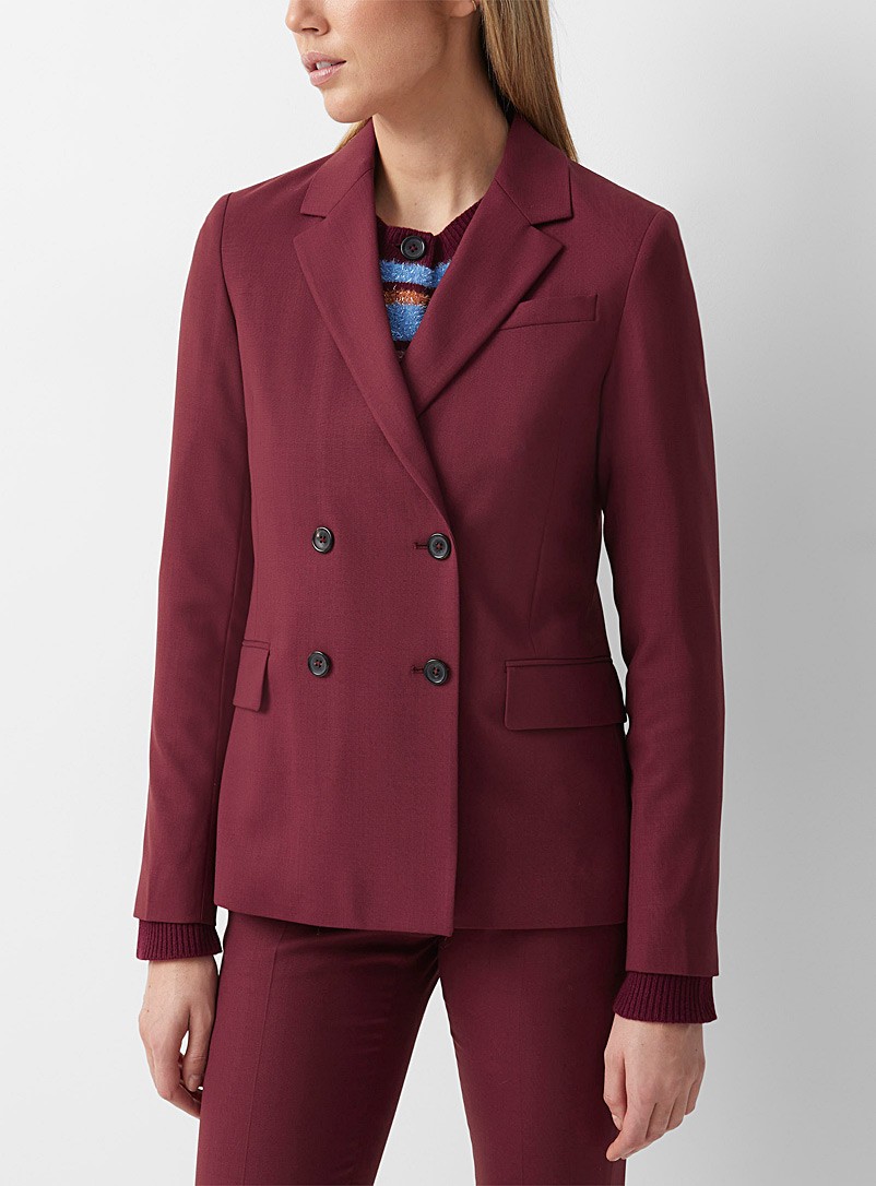PS Paul Smith Red Straight wool blazer for women