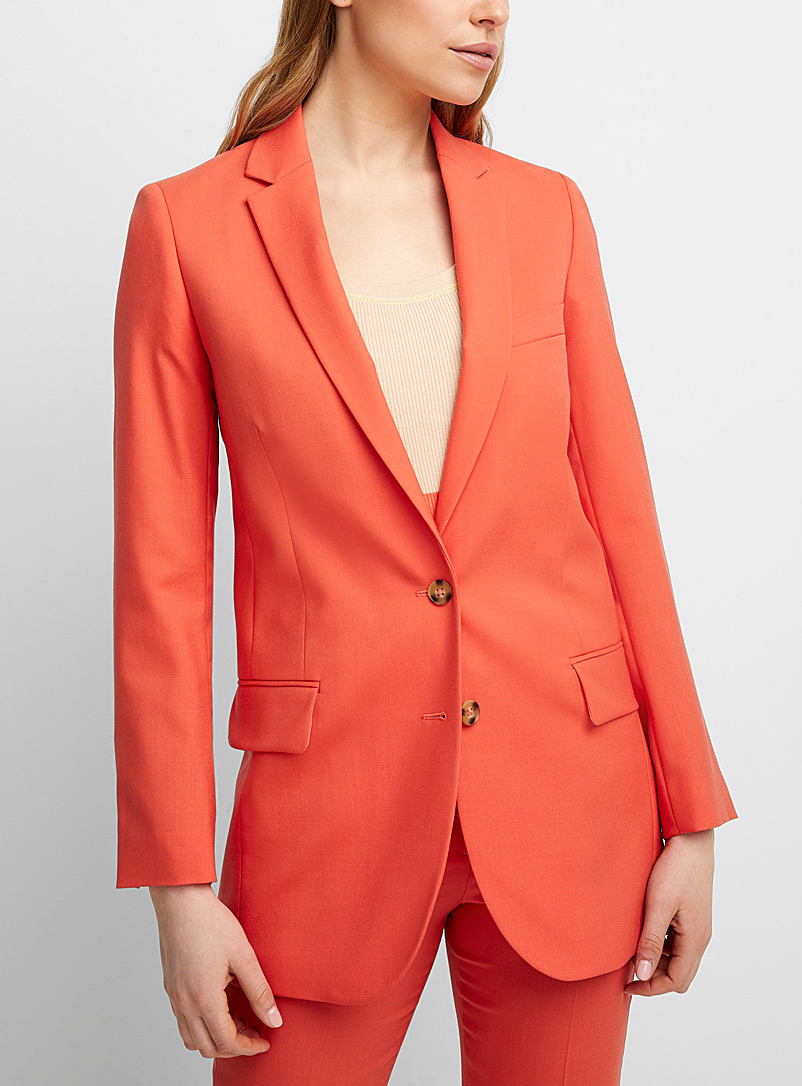 PS Paul Smith Orange Orange wool blazer for women