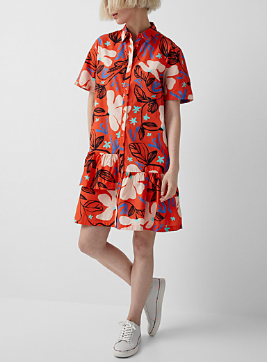 PS Paul Smith Red Wildflowers shirtdress for women