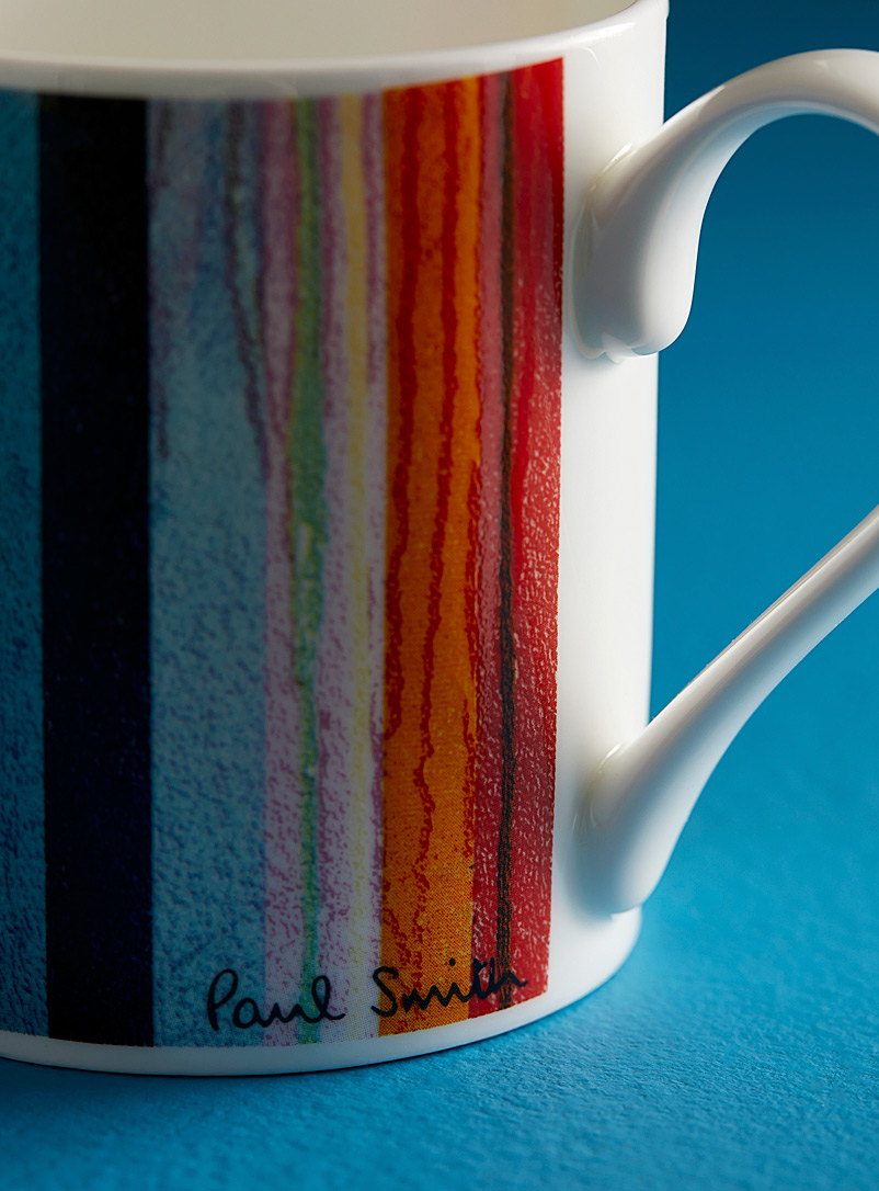 Paul Smith Patterned Blue Bone china printed mug for men
