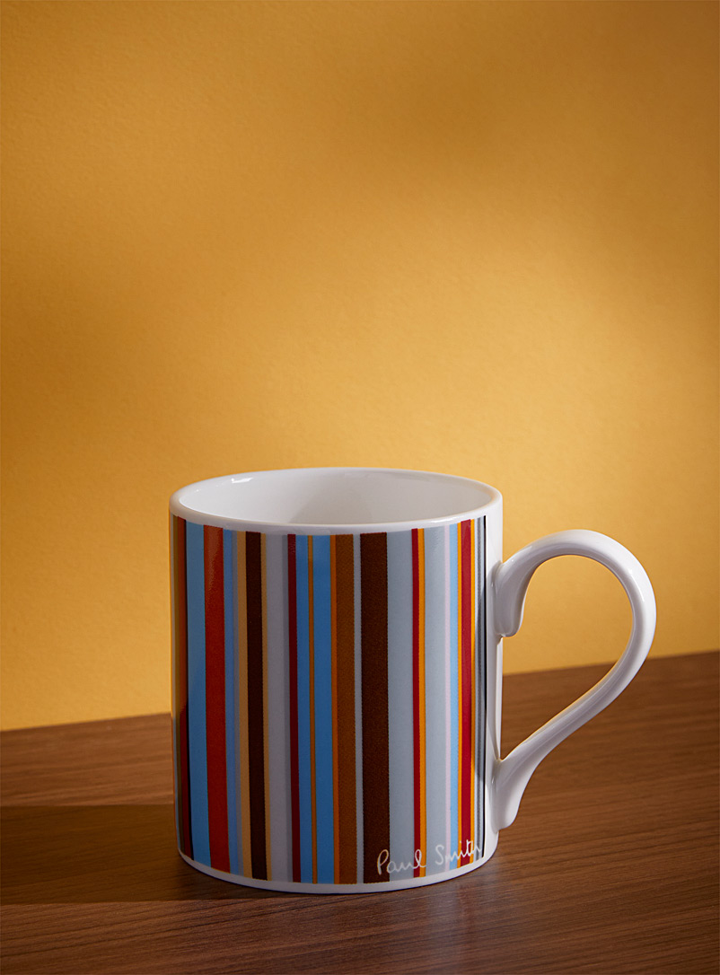 Paul Smith Patterned red Signature stripes mug for men