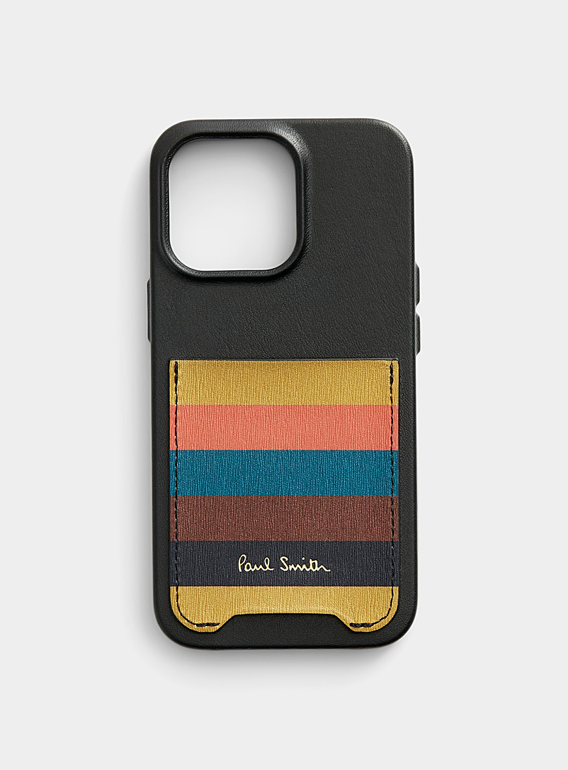 Paul Smith Assorted Striped pocket iPhone 13 case for men