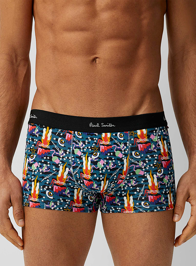 Paul Smith Patterned Black Eclectic print trunk for men