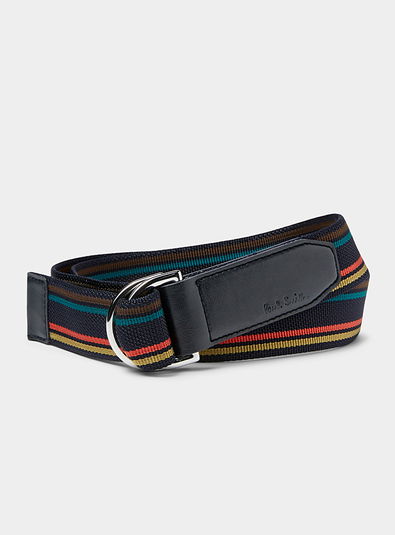 Paul Smith Assorted Expressive stripe belt for men