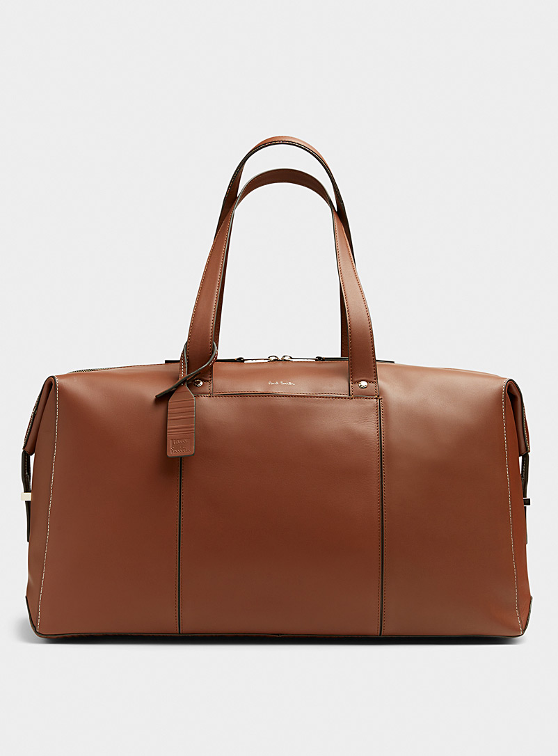 Paul Smith Brown Brown leather tote for men