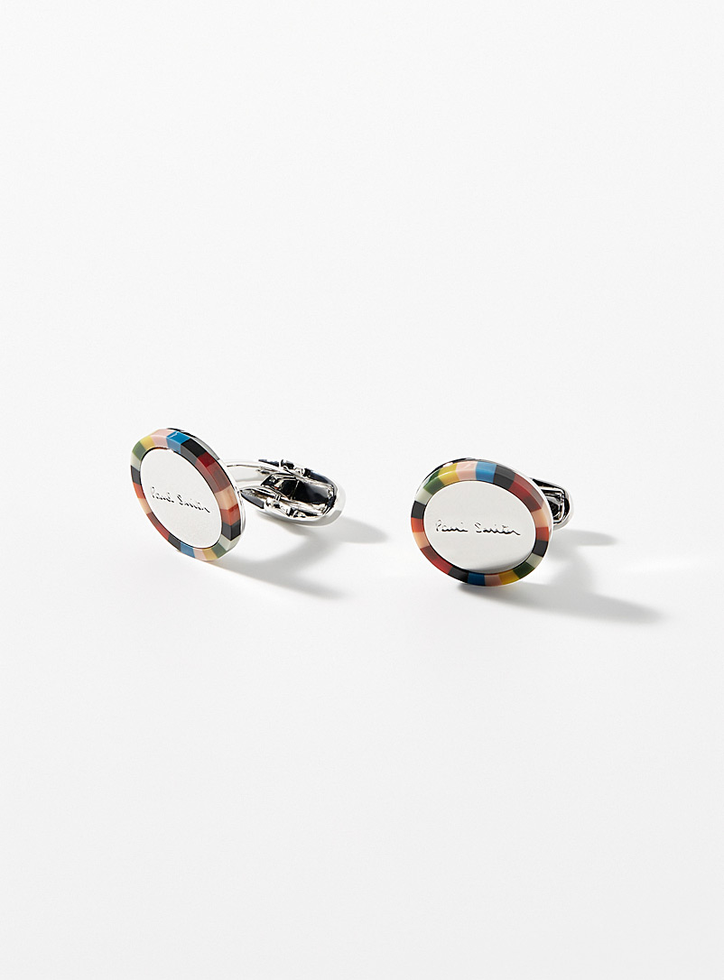 Paul Smith Assorted Colourful circular cufflinks for men