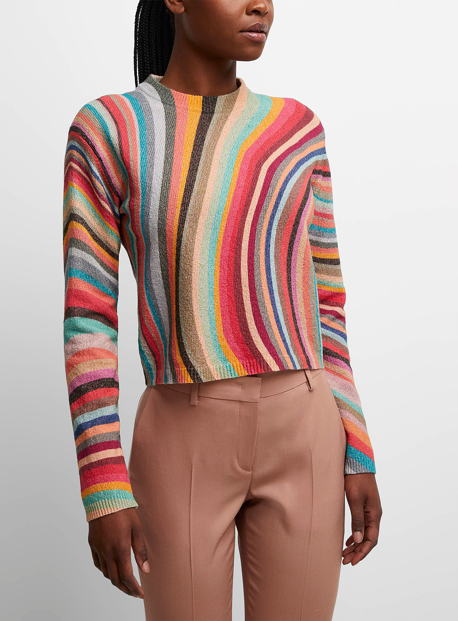Shop Ps By Paul Smith Swirl Print Sweater In Assorted
